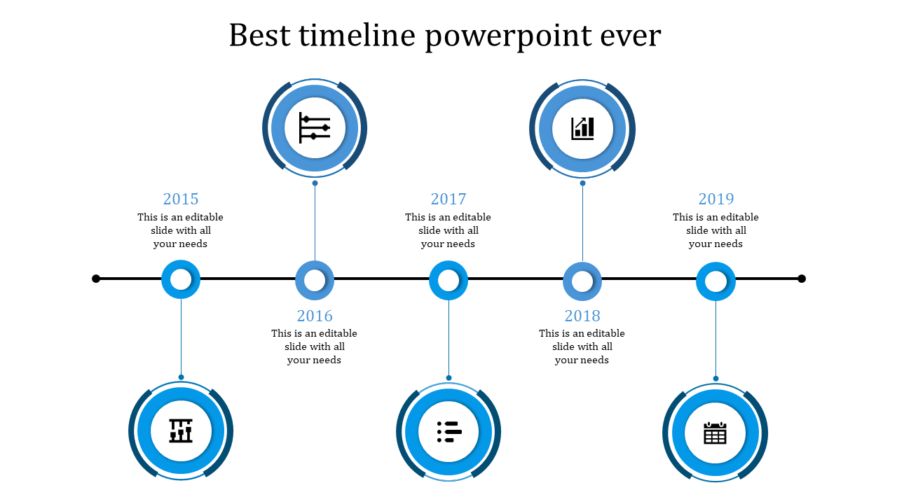 Stunning PowerPoint Timeline Template and Google Slides Themes